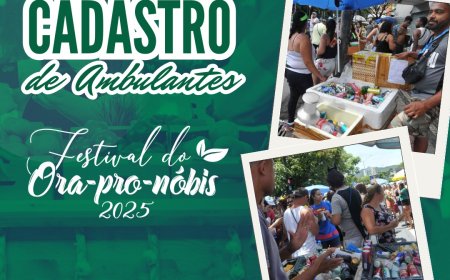 Prefeitura de Sabará abre cadastro para ambulantes atuarem no Festival do Ora-Pro-Nóbis 2025