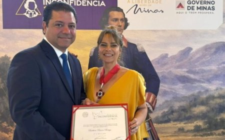 Ex-secretária agraciada em Ouro Preto