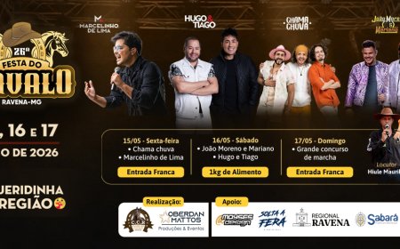 Festa do Cavalo de Ravena chega à 26ª edição com três dias de programação em Sabará